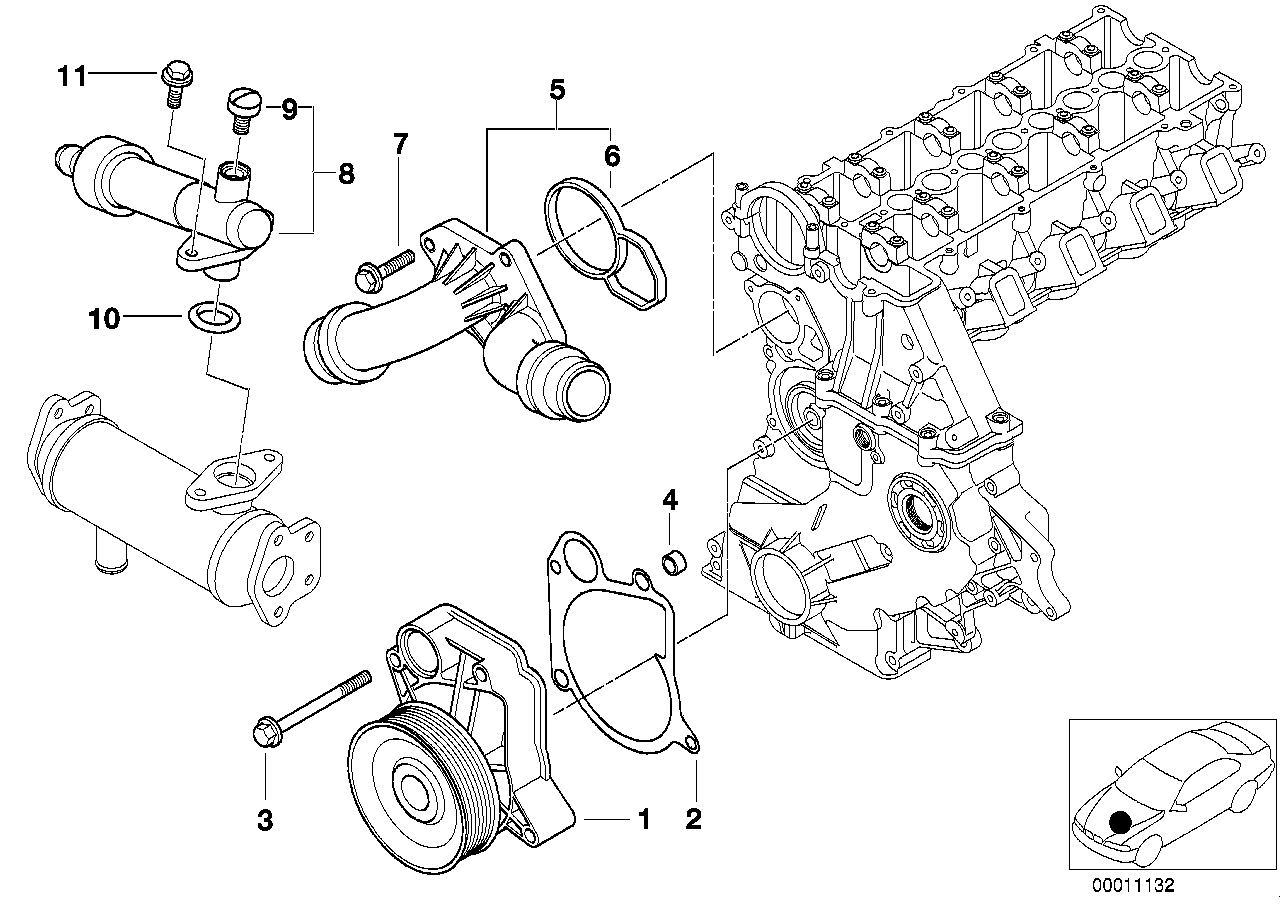 BMW 11 71 2 247 723 - Coolant thermostat / housing onlydrive.pro