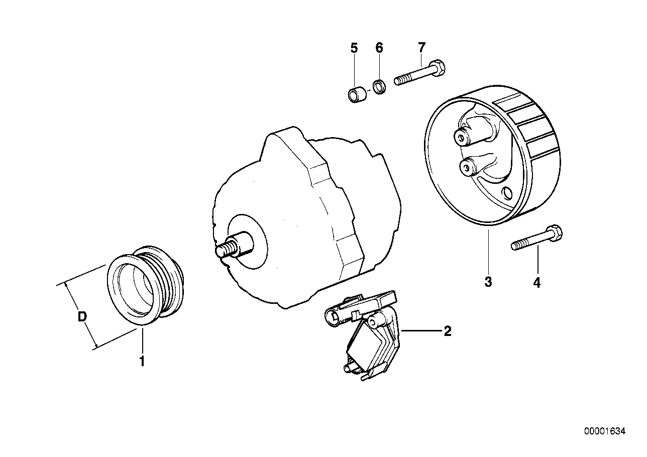 BMW 12312247390 - Hihnapyörä, laturi onlydrive.pro