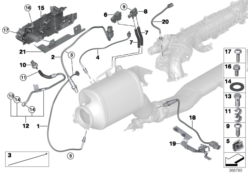 BMW 13627801158 - Diesel partic.filt.sens./mount.parts: 1  pcs. onlydrive.pro