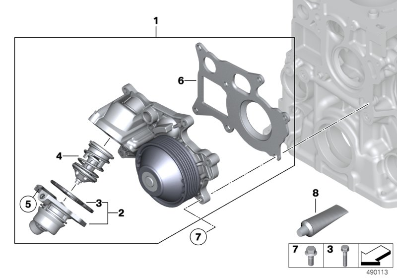 BMW 11518588945 - Термостат охлаждающей жидкости / корпус onlydrive.pro