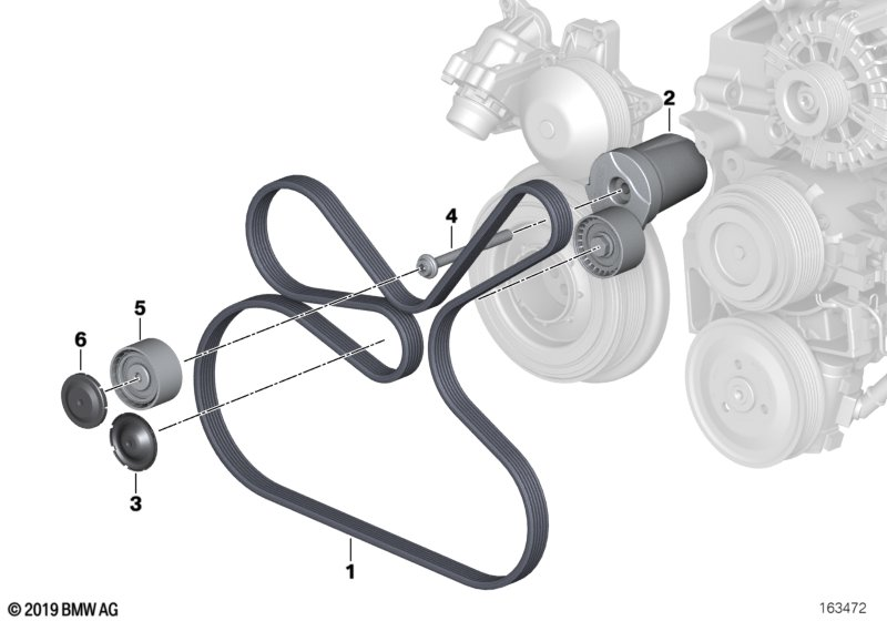 BMW 11 28 7 800 334 - Belt Tensioner, v-ribbed belt onlydrive.pro