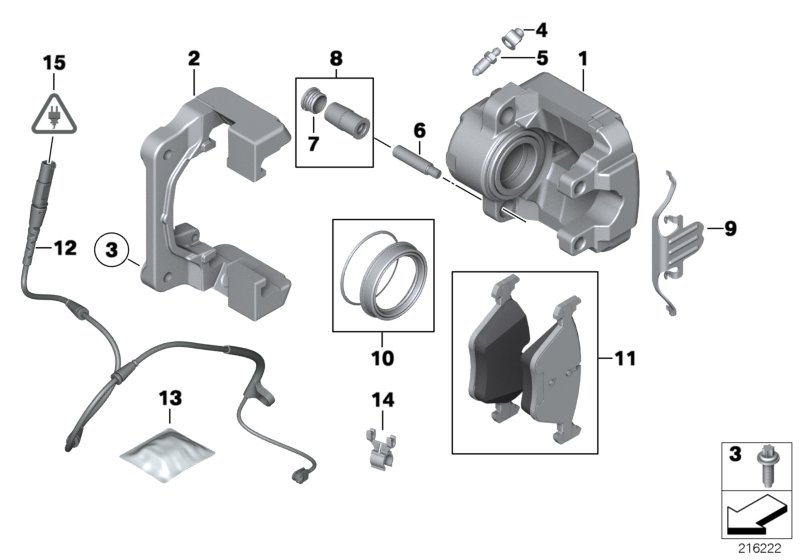 BMW 34116788431 - Brake Caliper onlydrive.pro