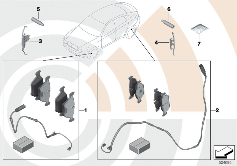 BMW 34212475045 - Brake Pad Set, disc brake onlydrive.pro