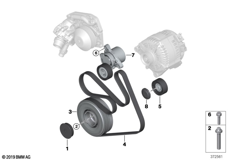 BMW 11 28 8 573 415 - Ķīļrievu siksna onlydrive.pro