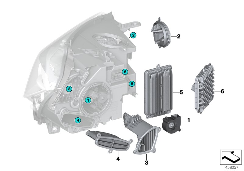 BMW 63117354974 - Valdymo blokas, žibintai onlydrive.pro