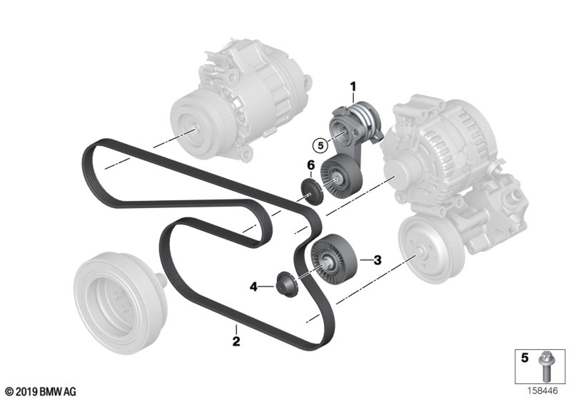 Mini 11 28 7 530 314 - Kreipiantysis skriemulys, V formos rumbuotas diržas onlydrive.pro