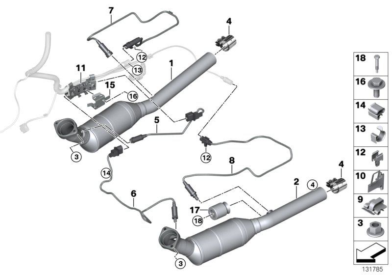 BMW 11 78 7 530 736 - Catalyst/lambda probe: 1  pcs. onlydrive.pro