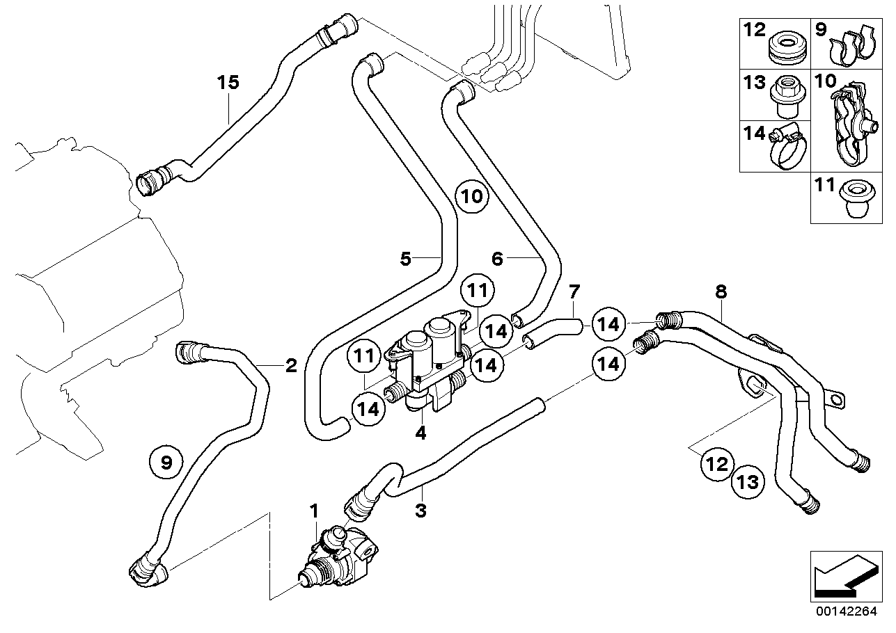 BMW 64 11 6 908 294 - Valdymo vožtuvas, aušinimo skystis onlydrive.pro