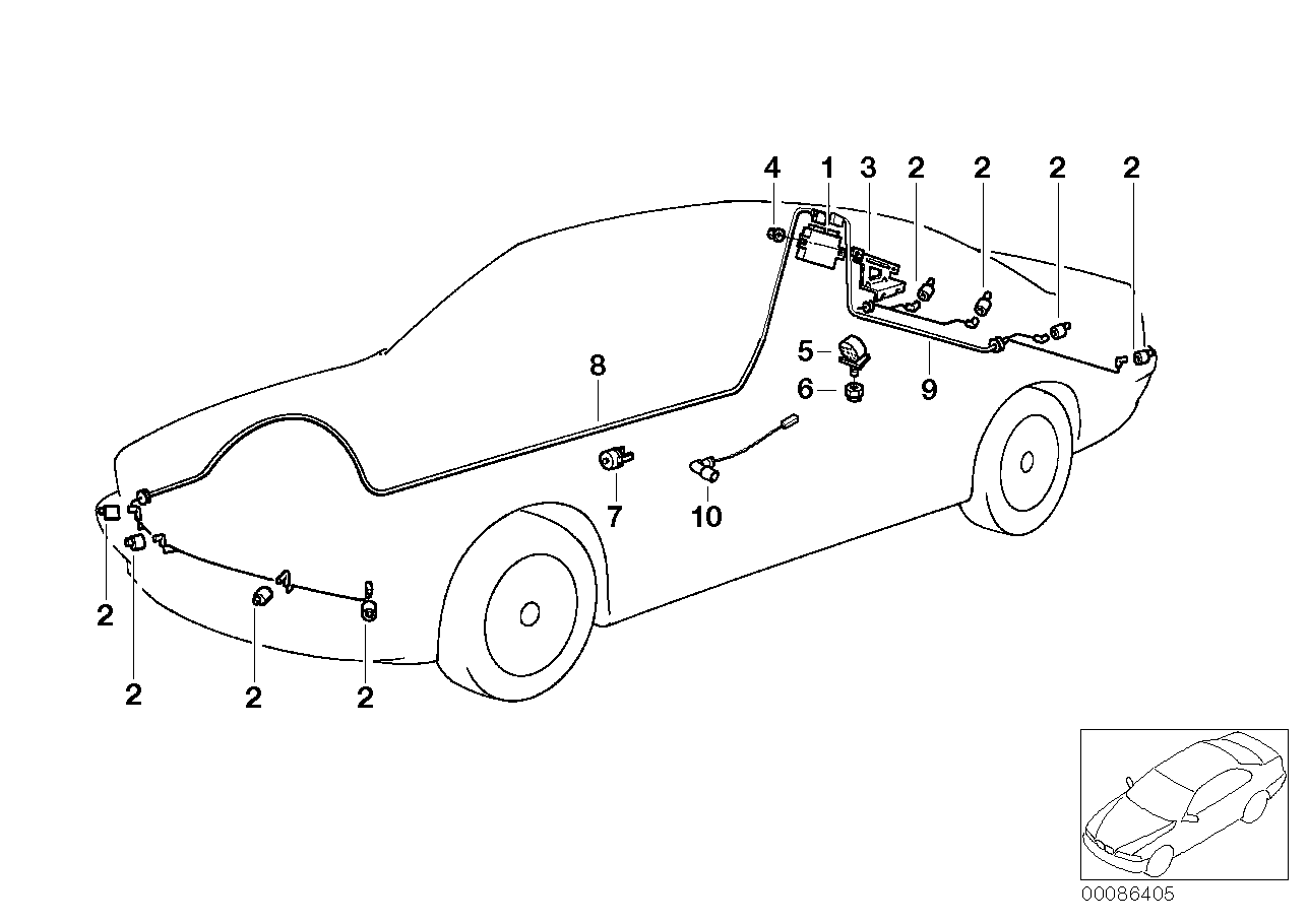 BMW 66 20 6 989 099 - Sensor, parking assist onlydrive.pro