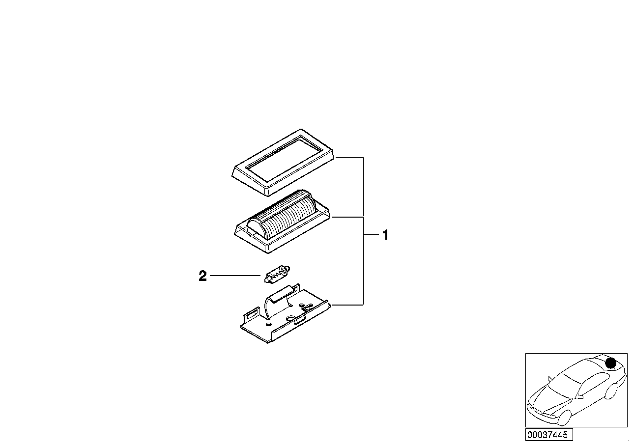 BMW 63 31 2 137 742 - Kvēlspuldze, Instrumentu paneļa apgaismojums onlydrive.pro