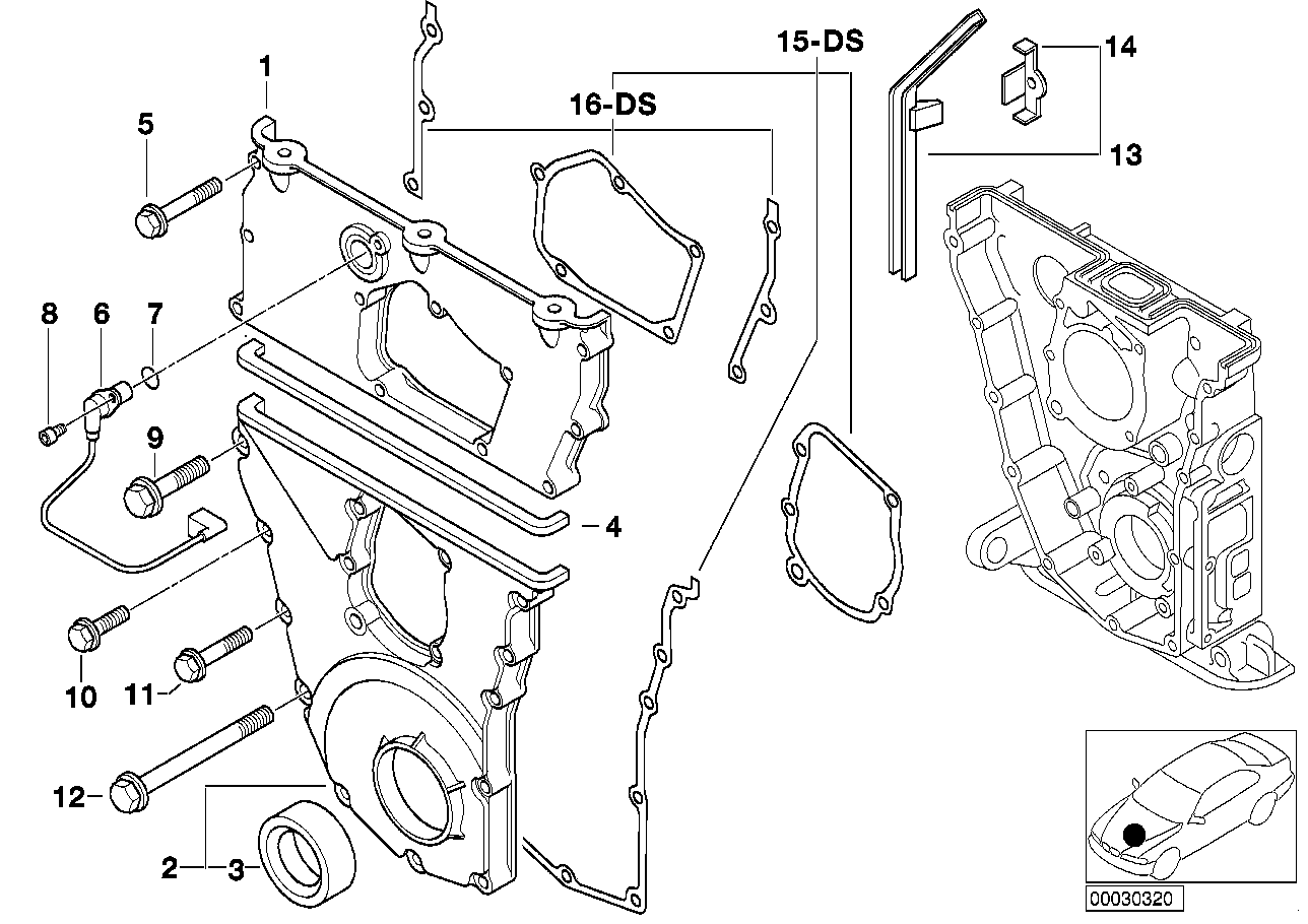 BMW 12141743072 - Sensor, crankshaft pulse onlydrive.pro