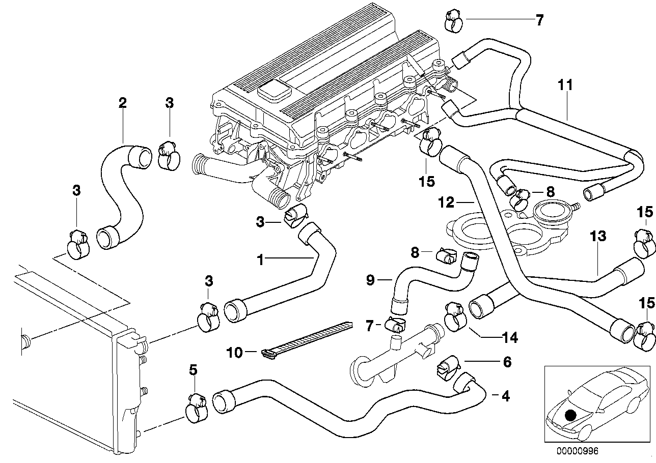 BMW 11 53 1 247 398 - Шланг радиатора onlydrive.pro