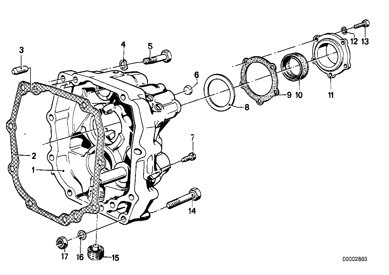 BMW 23 12 1 205 340 - Shaft Seal, manual transmission onlydrive.pro