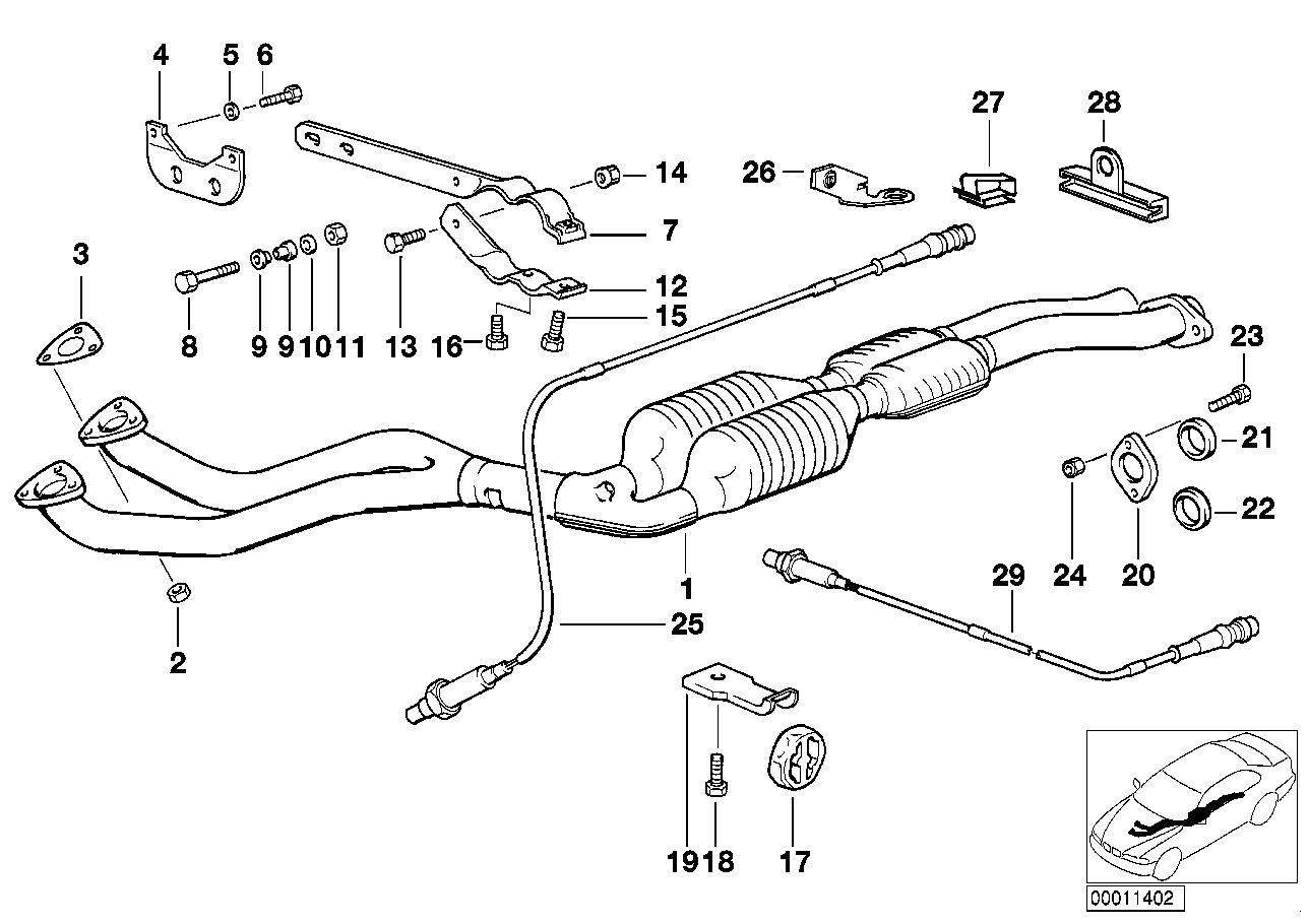 BMW 11 78 1 735 499 - Oxygen, Lambda Sensor onlydrive.pro