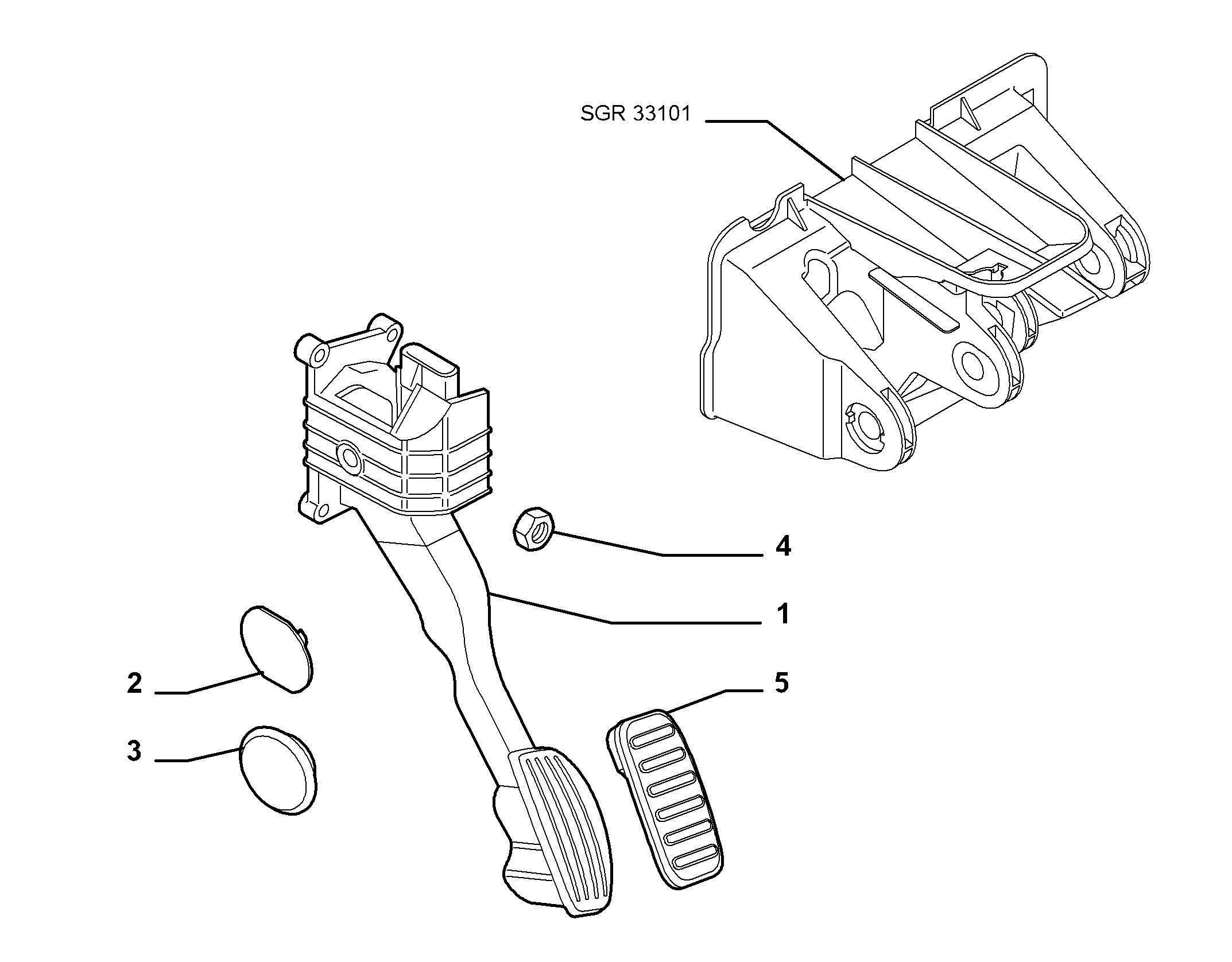 FIAT 51833722 - Sensor, accelerator pedal position onlydrive.pro