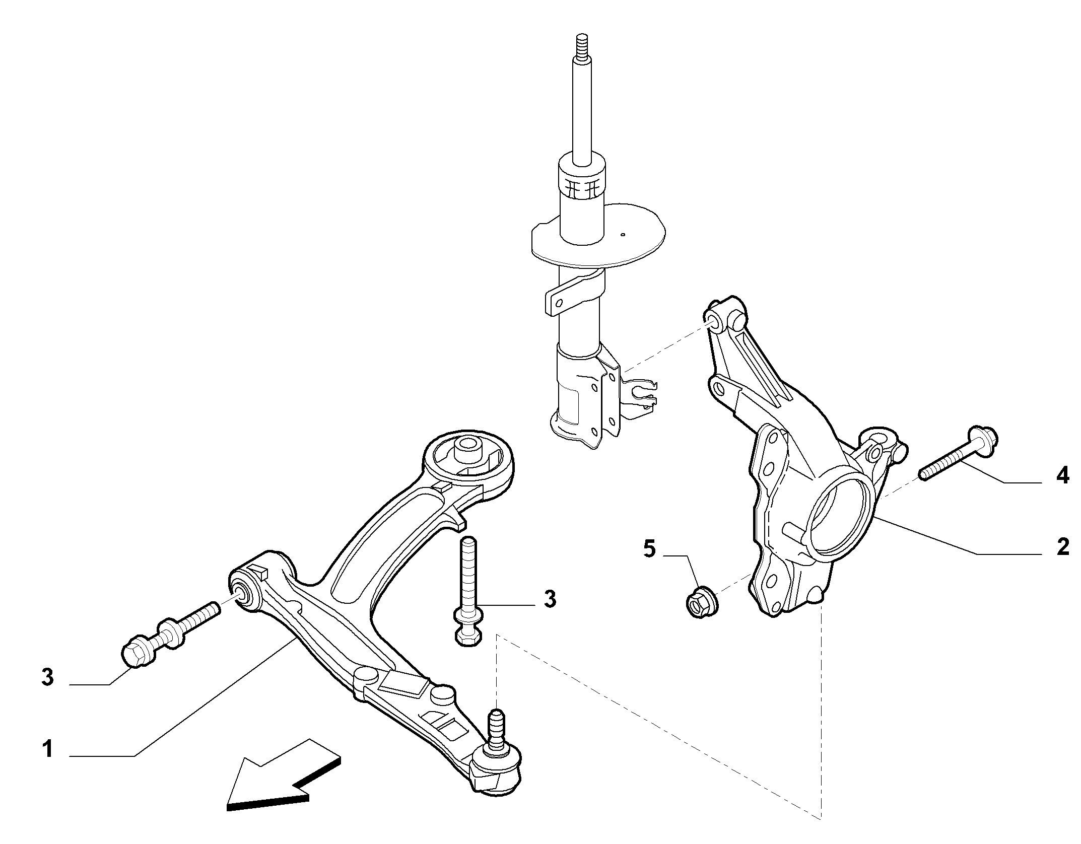 FIAT 51857023 - Neatkarīgās balstiekārtas svira, Riteņa piekare onlydrive.pro