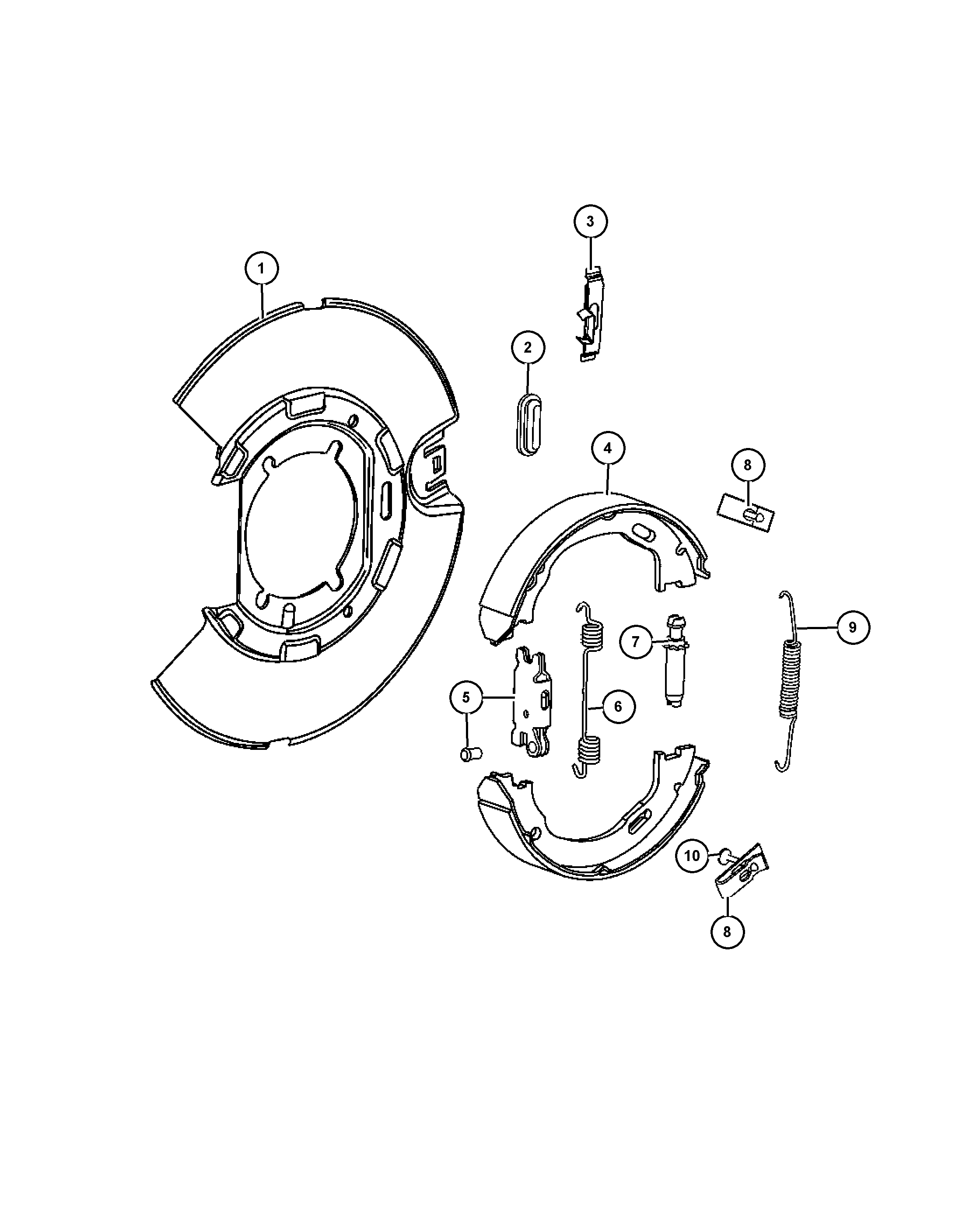 Chrysler 68020 626AB - Park brake assembly,rear disc: 1 pcs. onlydrive.pro