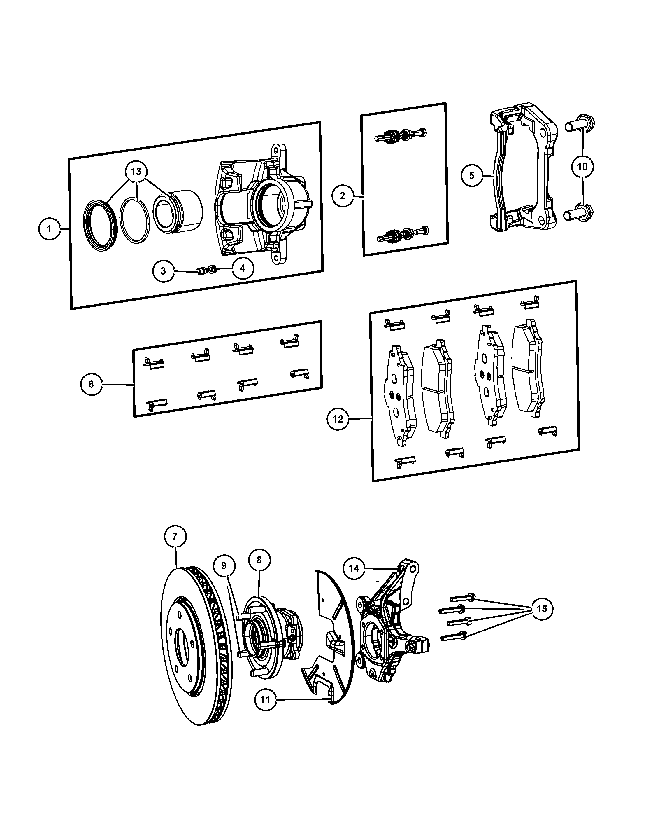 Chrysler 68003 705AA - Accessory Kit for disc brake Pads onlydrive.pro