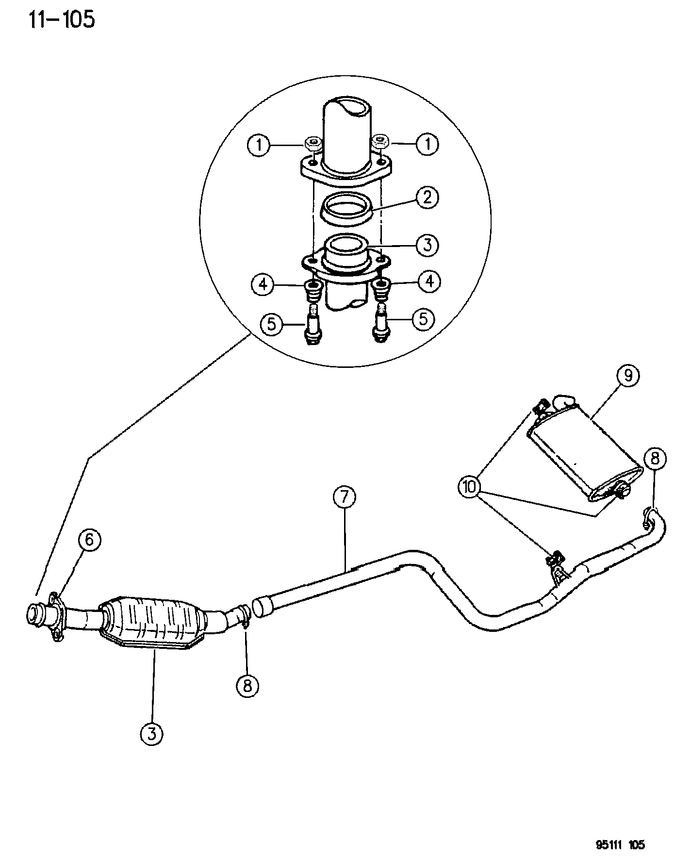 Chrysler 454 6818 - Tiiviste, pakoputki onlydrive.pro