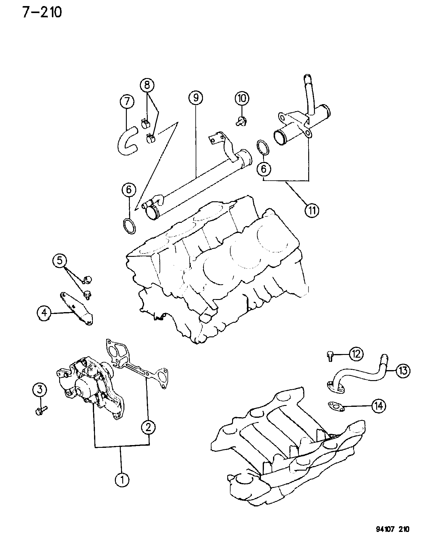 Chrysler MD97 2003 - Water Pump onlydrive.pro