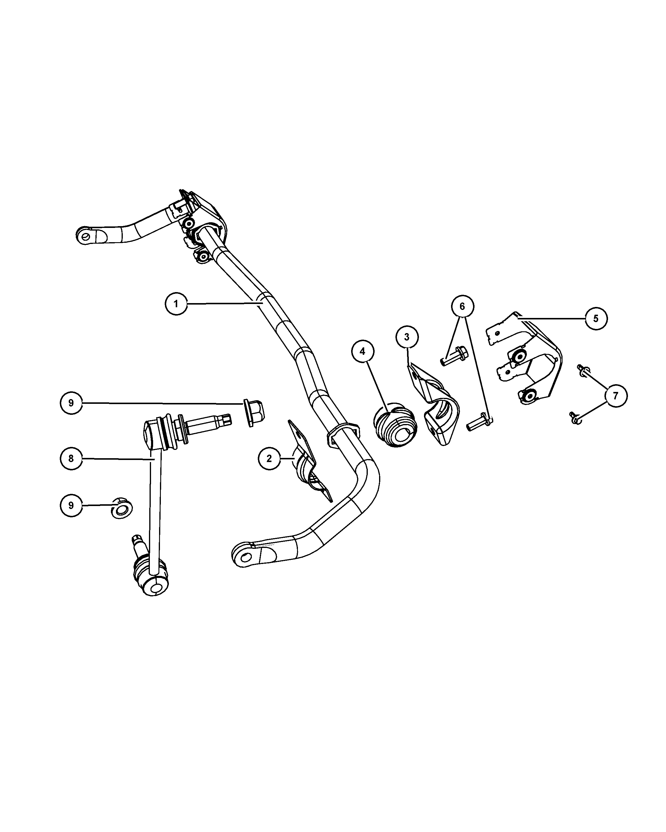 Chrysler 4895 482AB - Rod / Strut, stabiliser onlydrive.pro