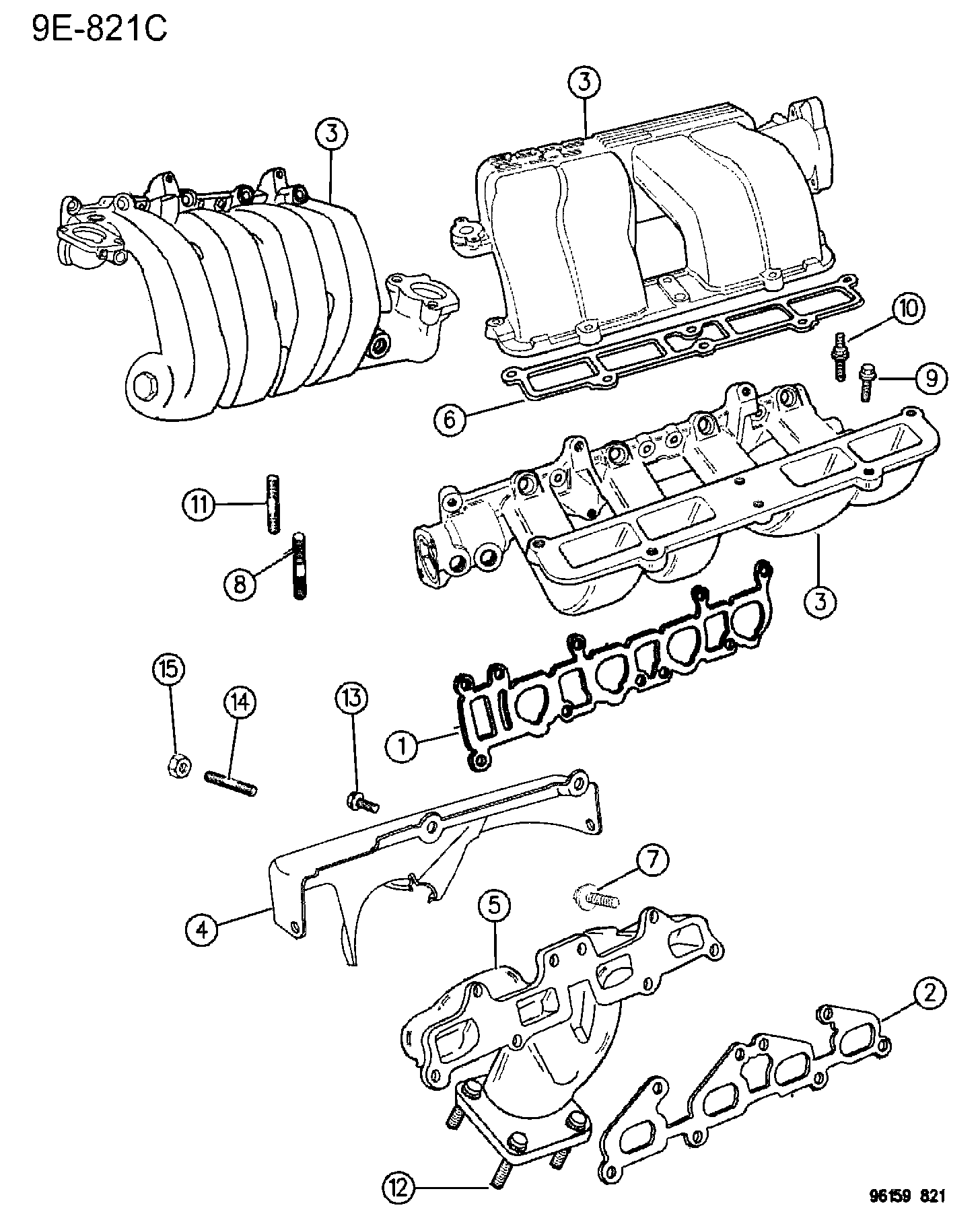 Chrysler 650 4152 - Nut, exhaust manifold onlydrive.pro