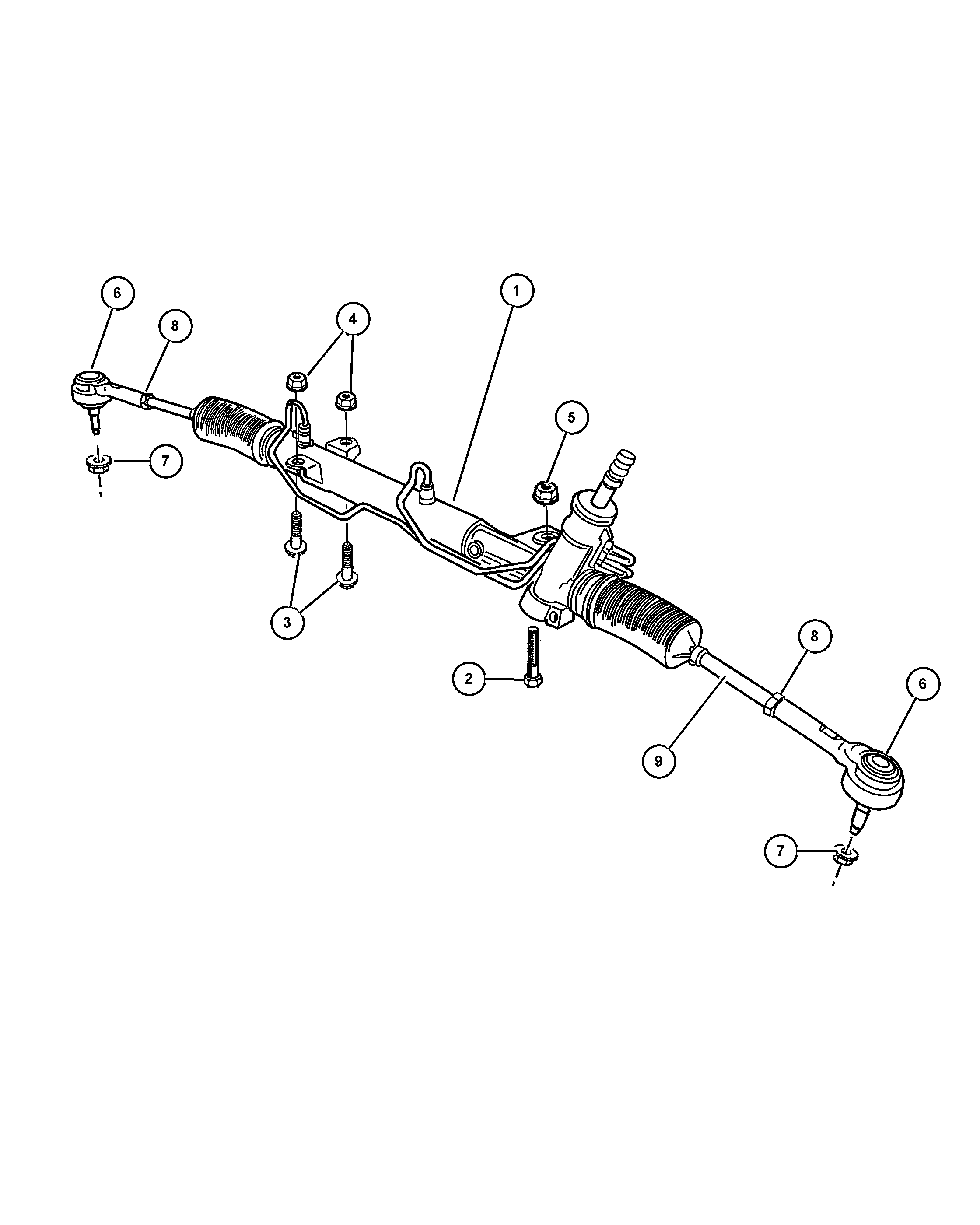 Chrysler 4743 142AD - Gear rack & pinion: 1 pcs. onlydrive.pro