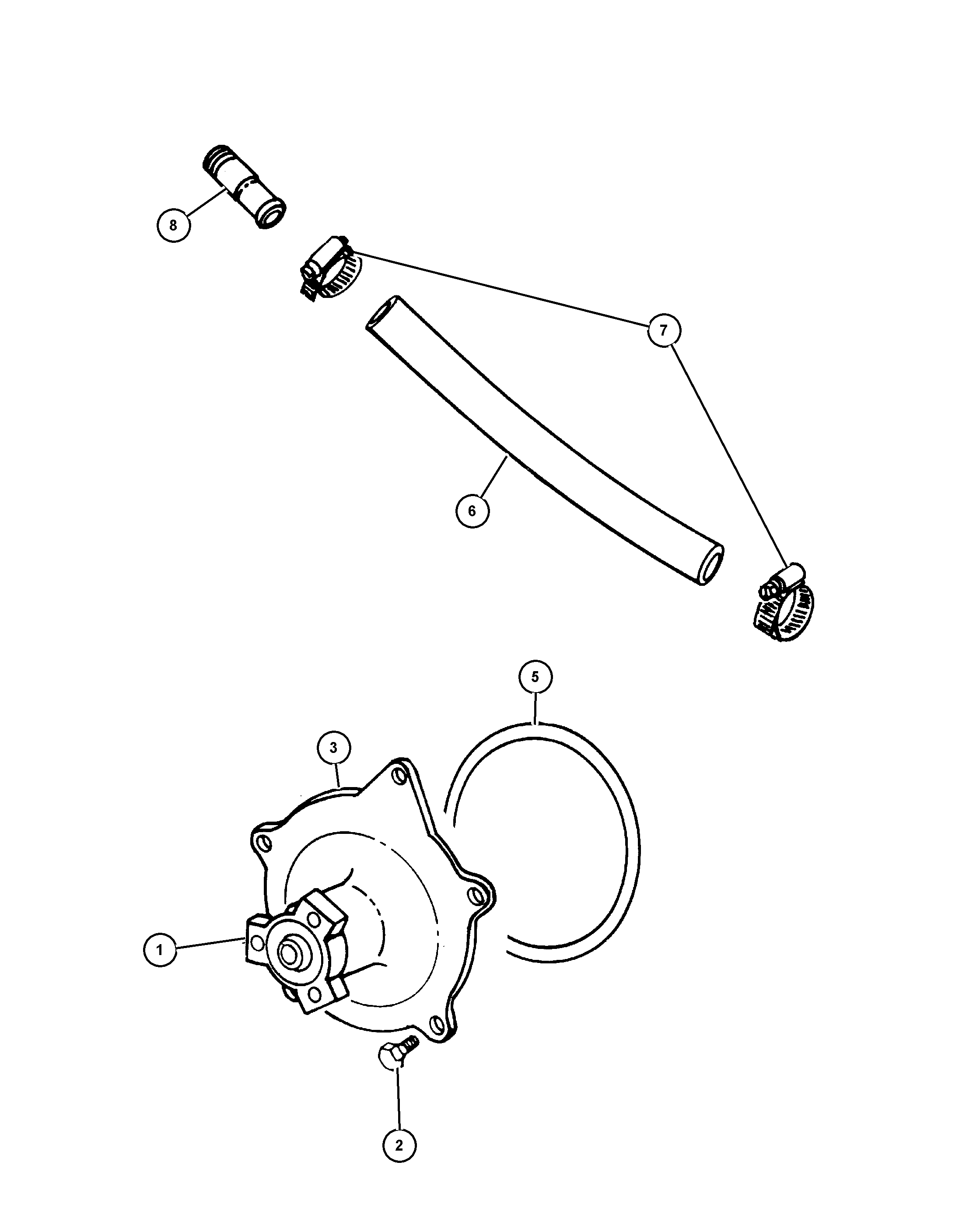 Chrysler 4654 392AB - Water Pump onlydrive.pro