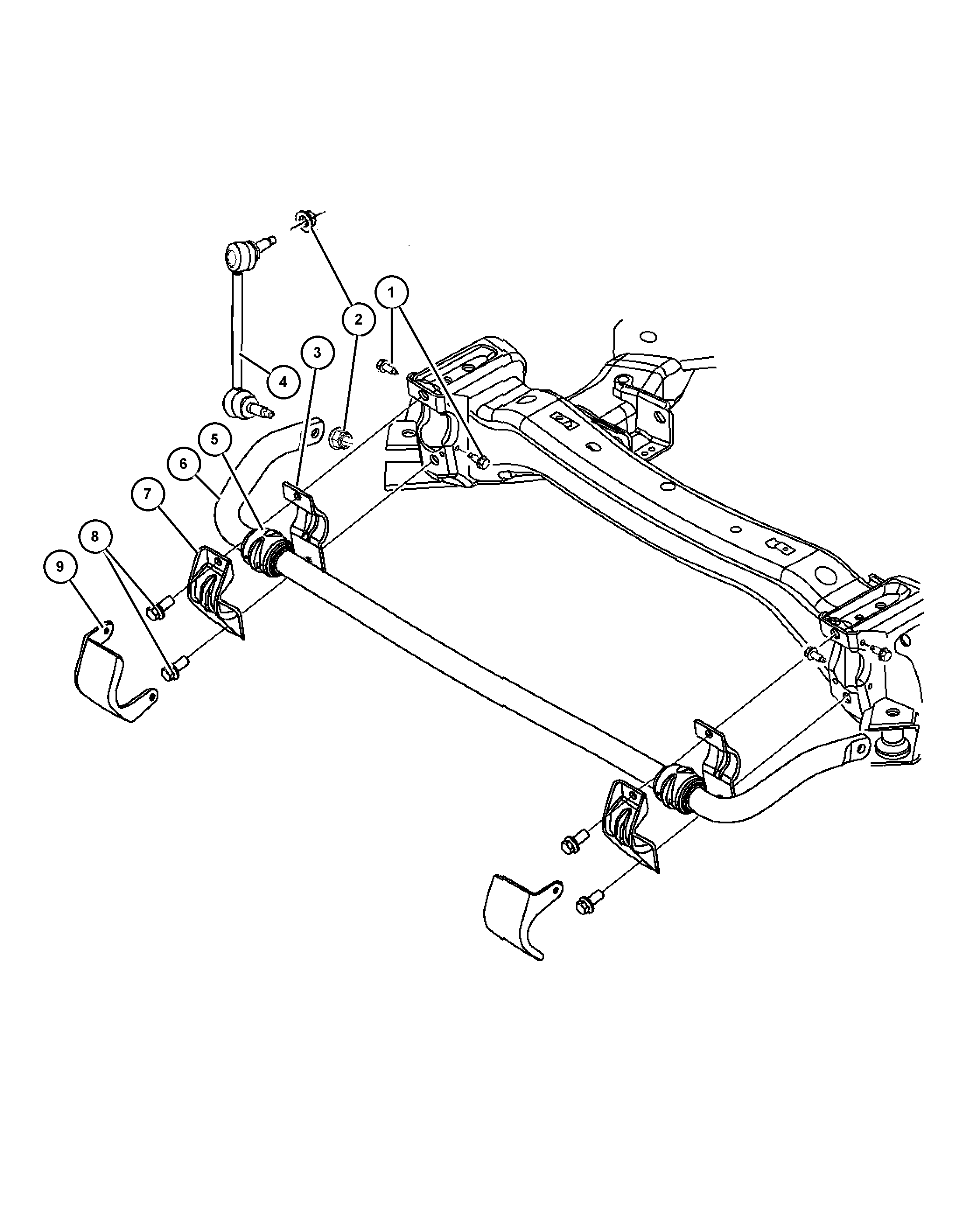 Chrysler 4782 684AB - Bearing Bush, stabiliser onlydrive.pro