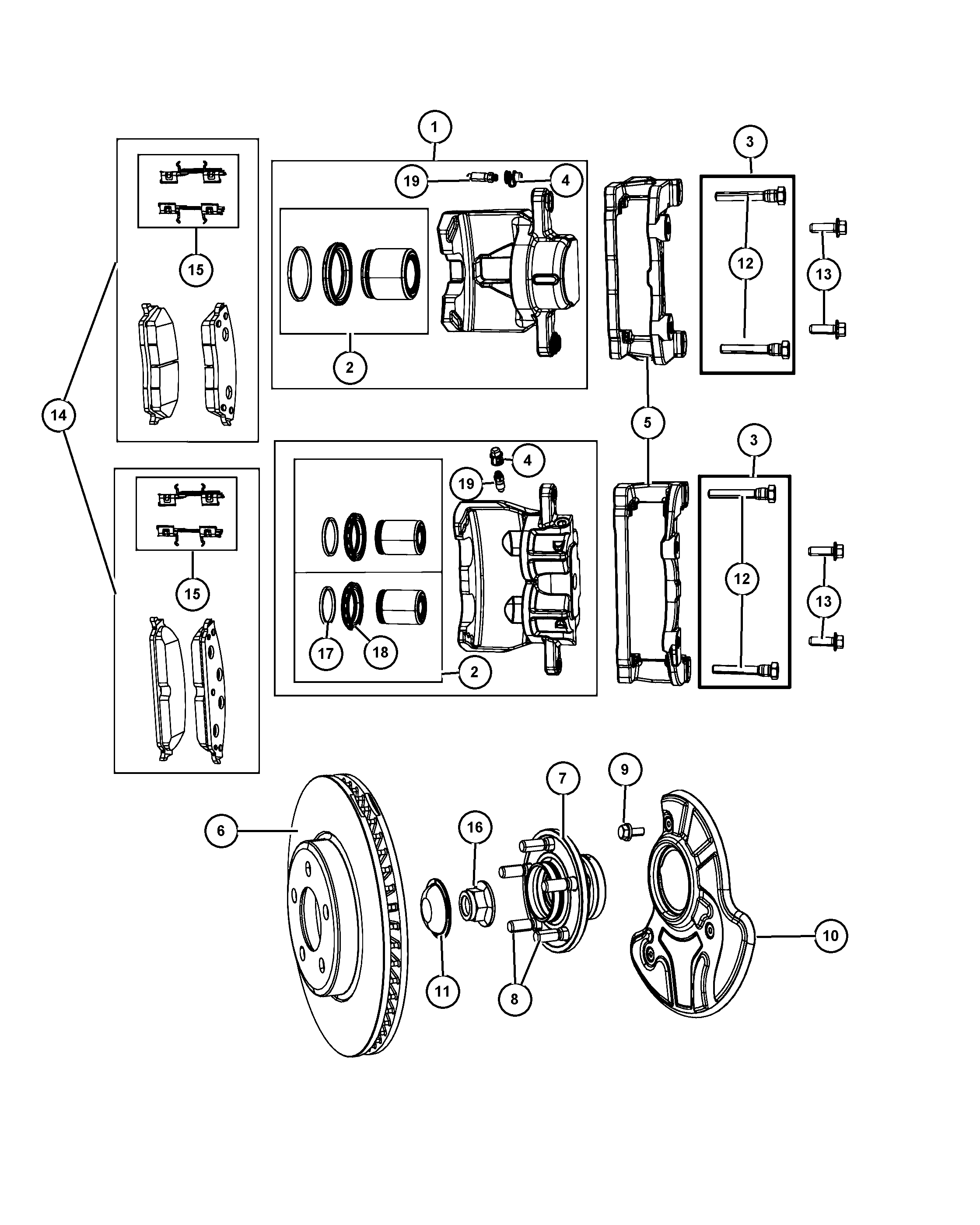 Chrysler 5174 001AB - Brake Pad Set, disc brake onlydrive.pro