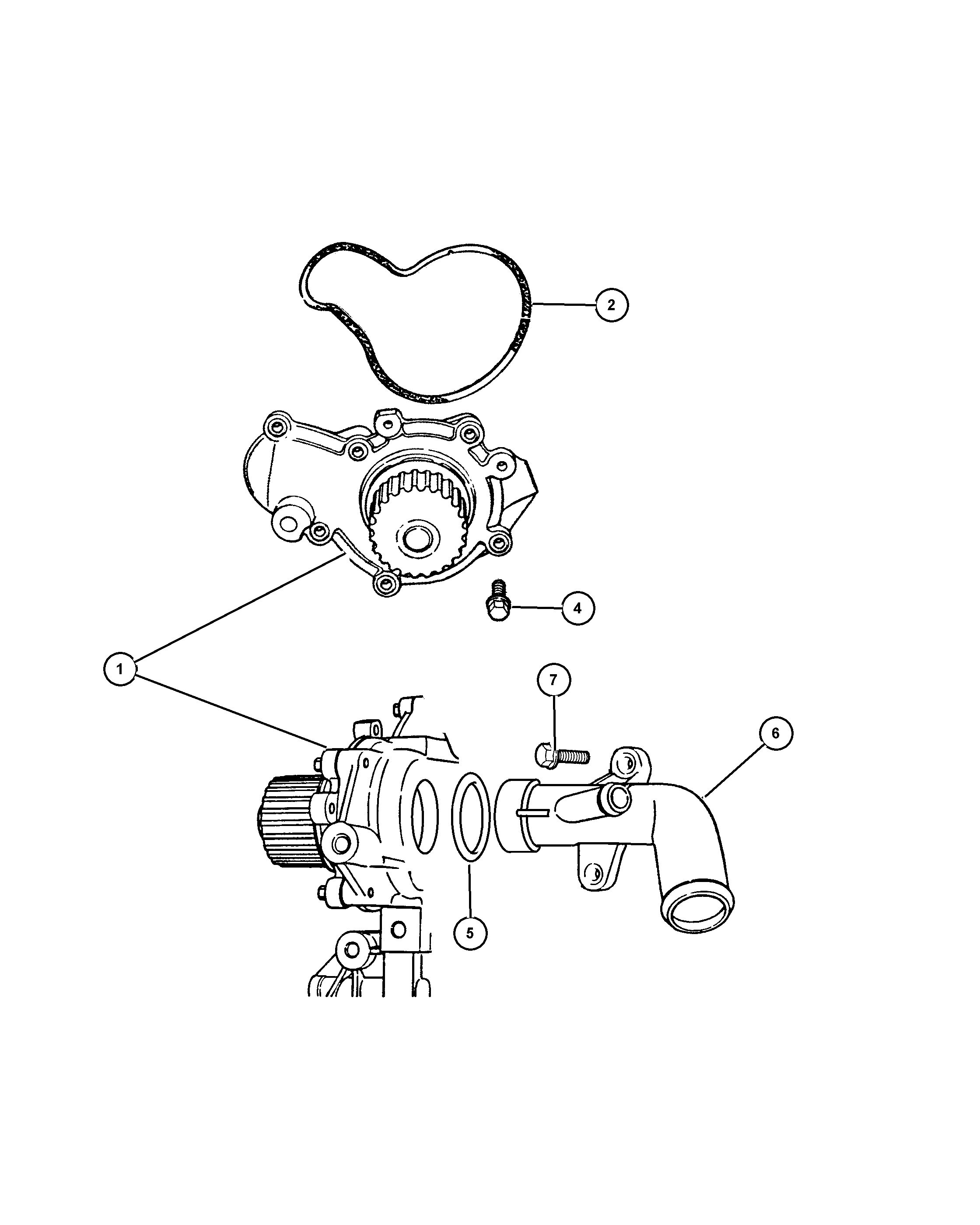 Chrysler 4694 307AE - Water Pump onlydrive.pro