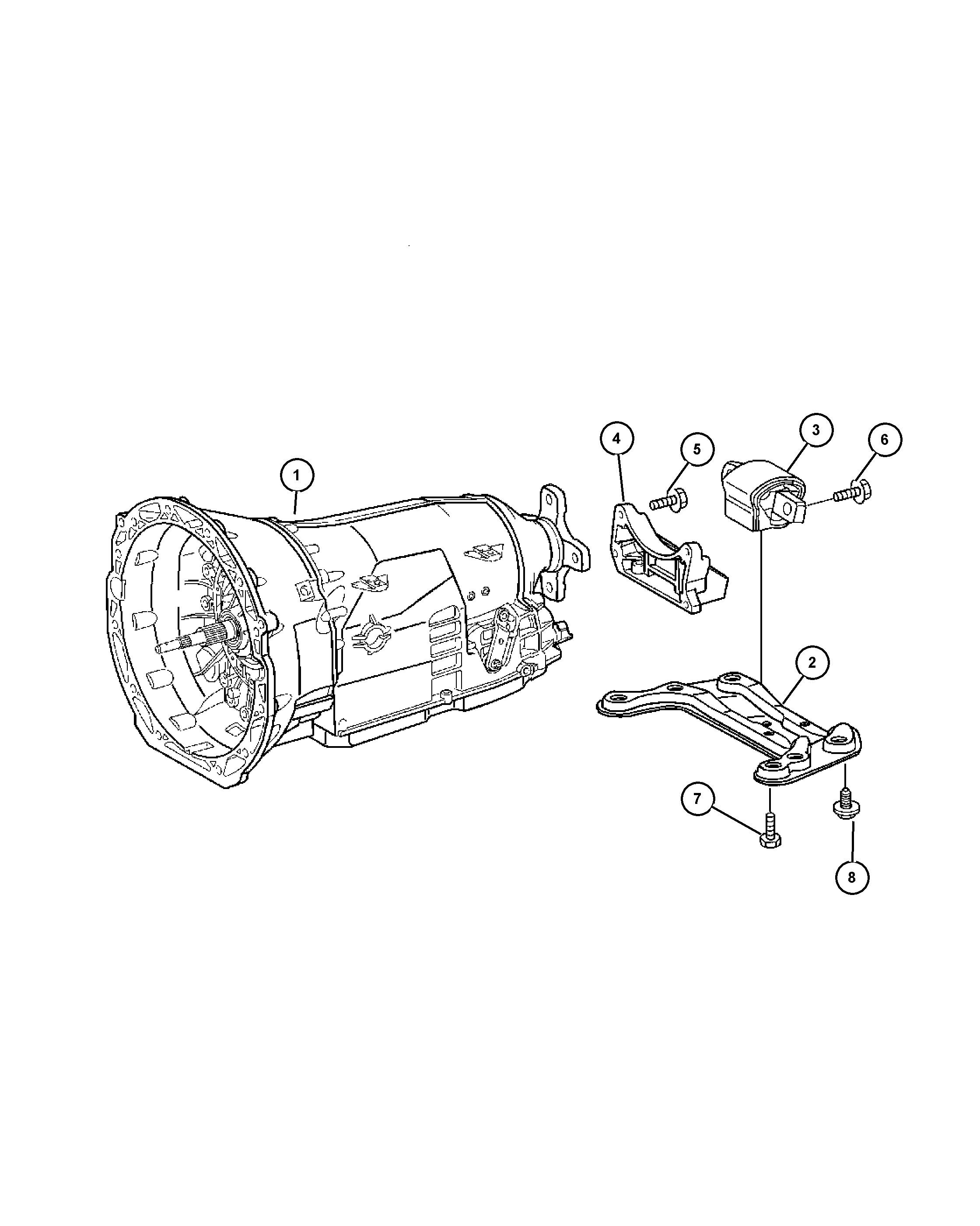 Chrysler 5101 457AA - Mounting, manual transmission onlydrive.pro