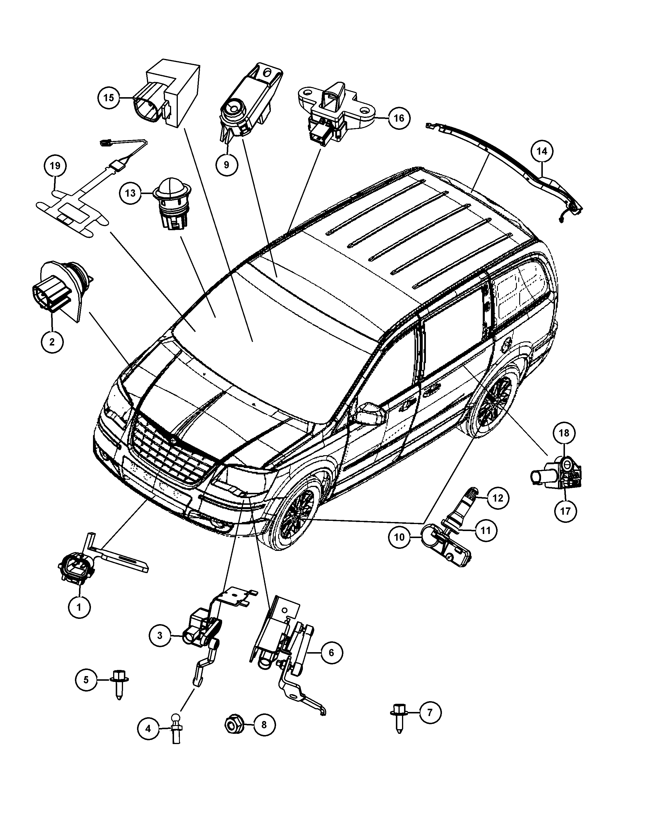 Chrysler 5149 265AB - Sensors body: 1 pcs. onlydrive.pro