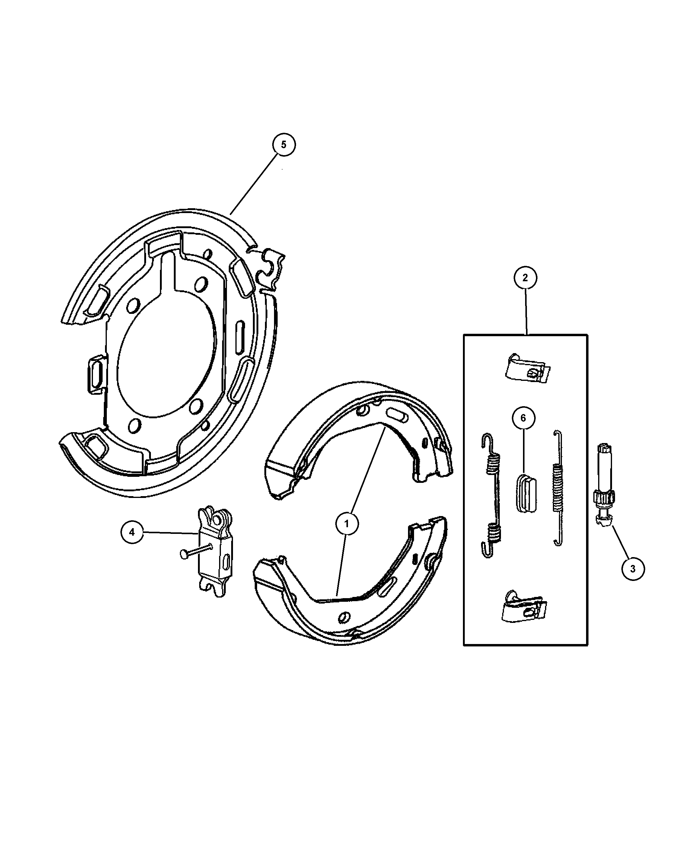 Chrysler 5103 204AA - Parking brake assembly, rear disc: 1 pcs. onlydrive.pro