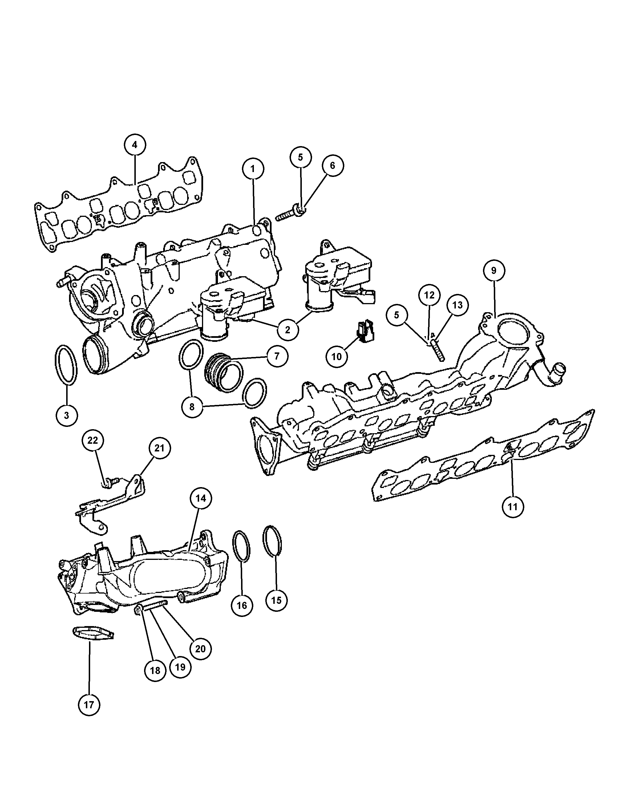 Chrysler 5175 645AA - Tihend,sisselaskekollektor onlydrive.pro