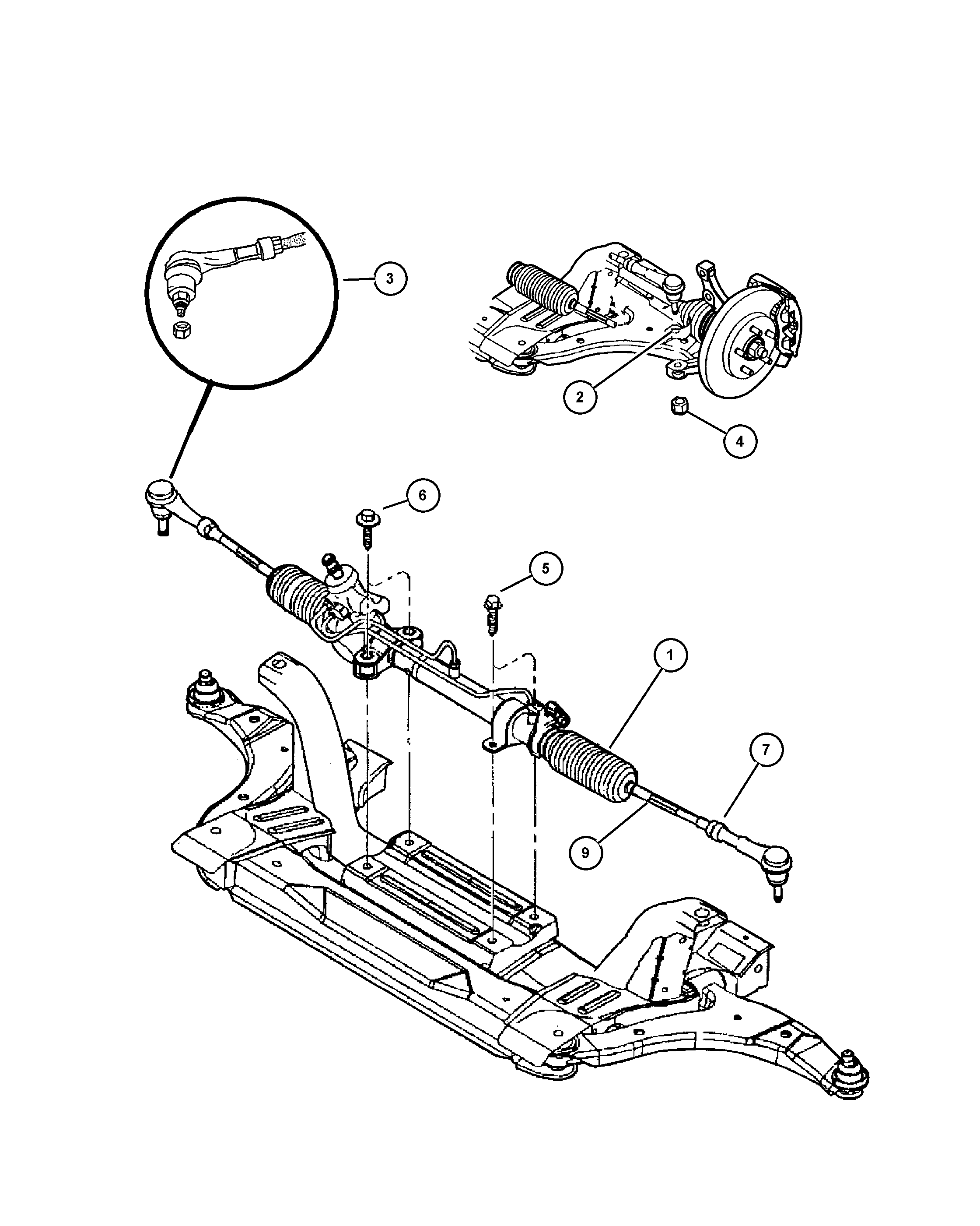 Chrysler 4762 861AA - Наконечник рулевой тяги, шарнир onlydrive.pro