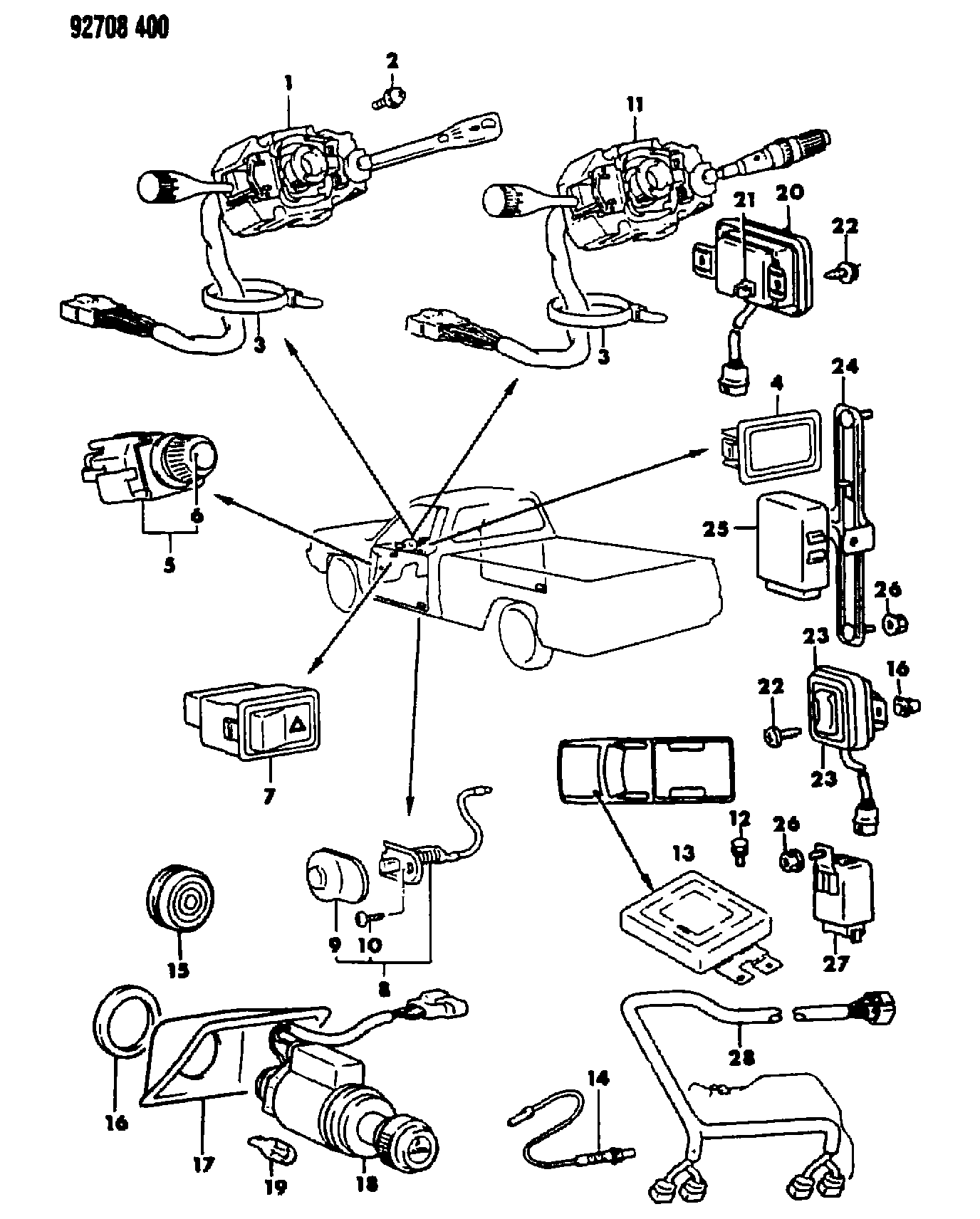 Chrysler MD143 490 - Switches & electrical controls, 27-ram onlydrive.pro