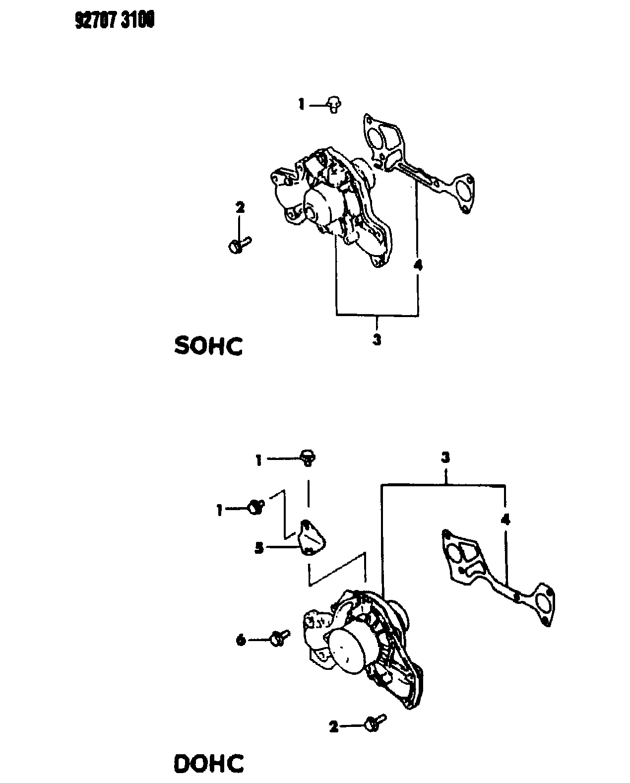 Mitsubishi MD98 0000 - Water Pump onlydrive.pro