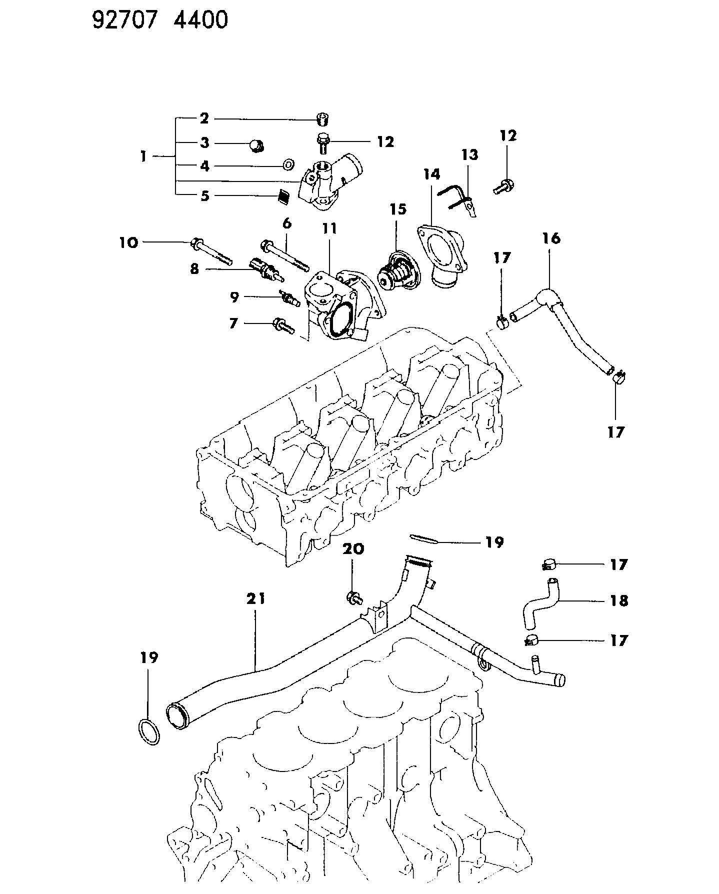 Mitsubishi MD 182467 - Siuntimo blokas, aušinimo skysčio temperatūra onlydrive.pro