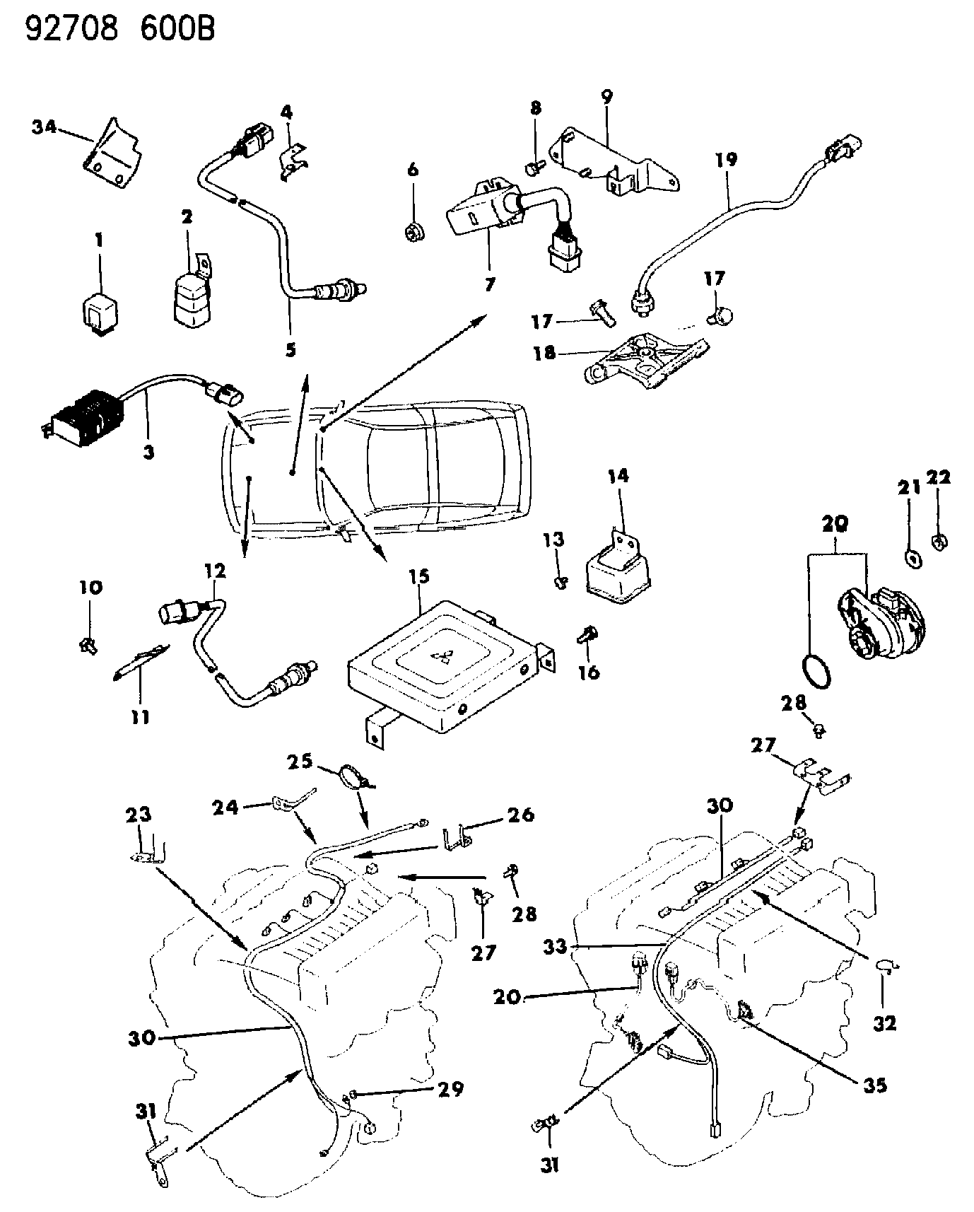 Chrysler MD164 422 - Switches & electrical controls, stealth---1 of 2: 002 pcs. onlydrive.pro