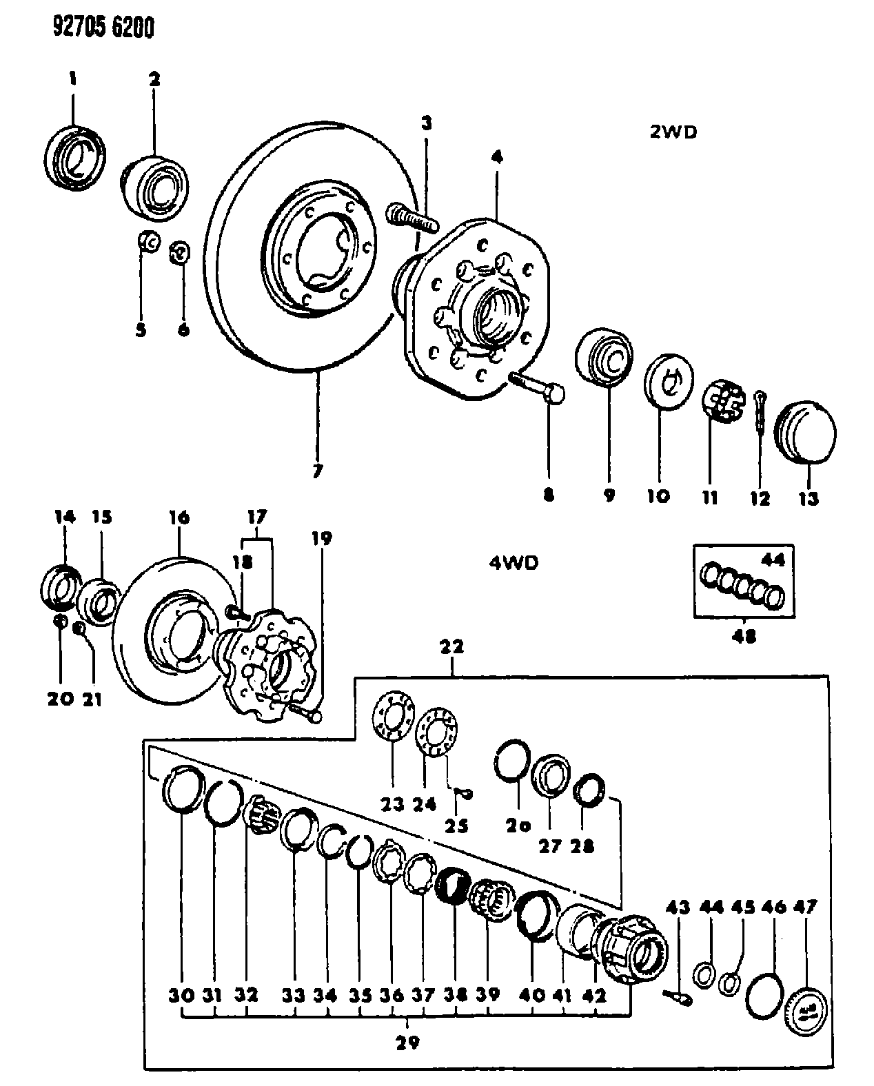 Mitsubishi MB10 9564 - Bearing Kit, wheel hub onlydrive.pro