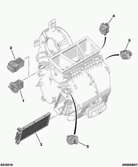 PEUGEOT 6445.XE - Resistor, interior blower onlydrive.pro