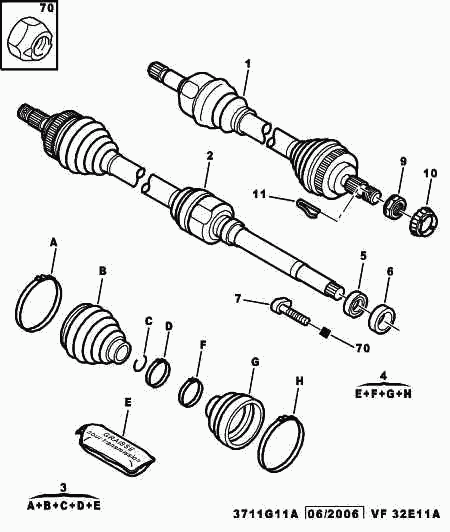 CITROËN 3287 92 - Bellow, drive shaft onlydrive.pro