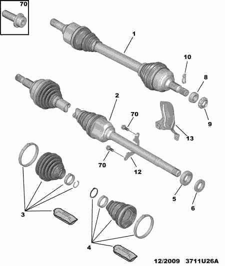 CITROËN 3272 SE - Joint Kit, drive shaft onlydrive.pro