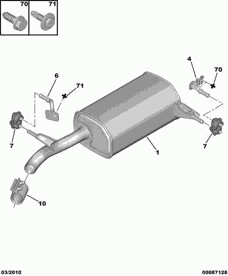 PEUGEOT 1755 H2 - Bearing Bush, stabiliser onlydrive.pro