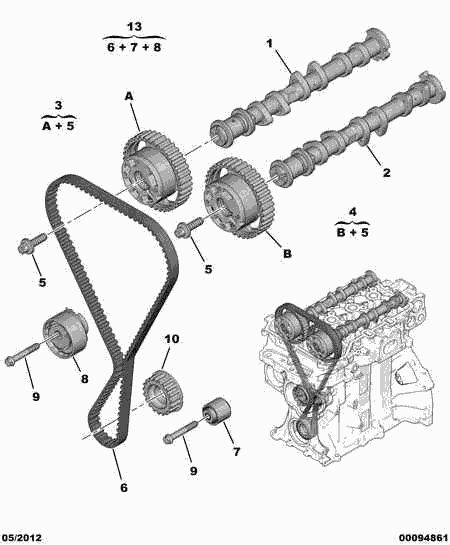 CITROËN 16 086 842 80 - Timing Belt Set onlydrive.pro