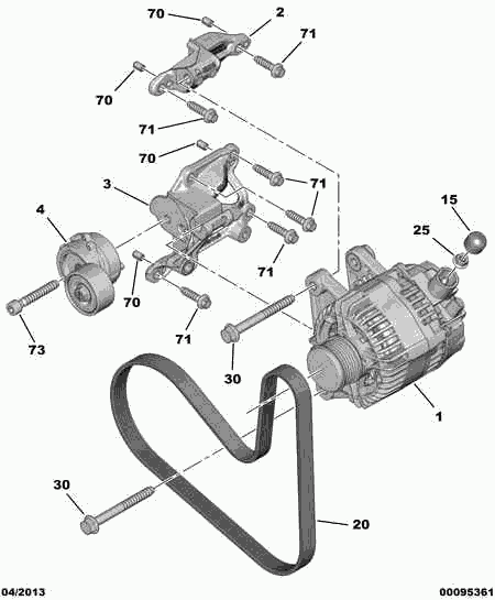 CITROËN 5703 A4 - Pulley, alternator, freewheel clutch onlydrive.pro