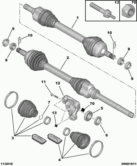 CITROËN 3273.WA - Joint Kit, drive shaft onlydrive.pro