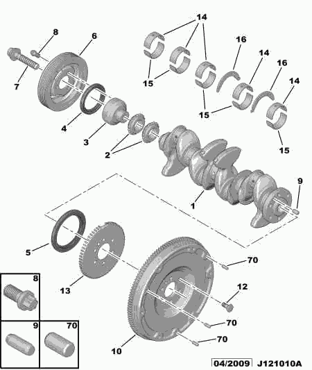 CITROËN 98 043 479 80 - Belt Pulley, crankshaft onlydrive.pro