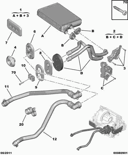 CITROËN 6448.V3 - Heat Exchanger, interior heating onlydrive.pro